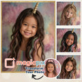 Custom Unicorn Fantasy Portrait | Sparkling Clouds