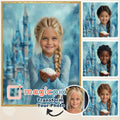 Custom Snow Queen Portrait | Magical Winter Princess