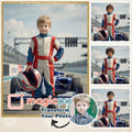 Custom Kids Race Car Driver Portrait