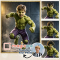 Custom Superhero Portrait | Green Hero