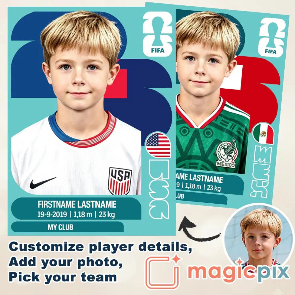 Custom FIFA World Cup Trading Player Card | 2026