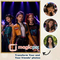 Custom K-pop Demon Hunter Group Portrait