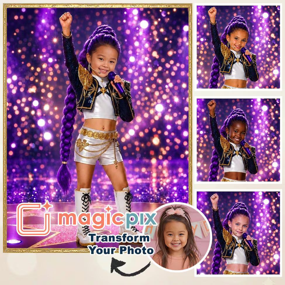 Custom K-pop Portrait | Rumi on stage