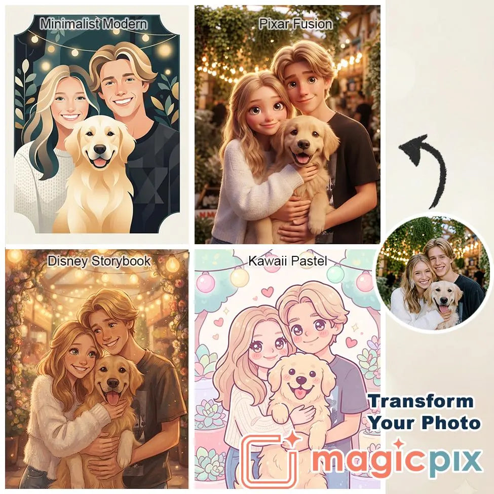 Custom Cartoon Portrait | Couple Illustration